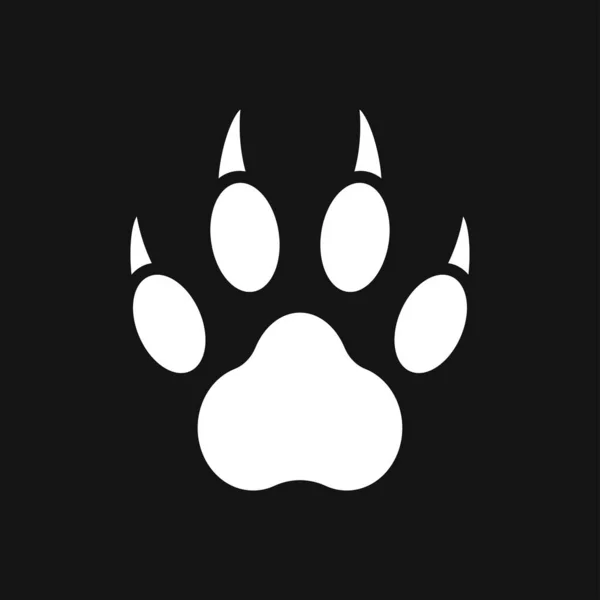 Icône Loup Symbole Animal Isolé Sur Fond — Image vectorielle