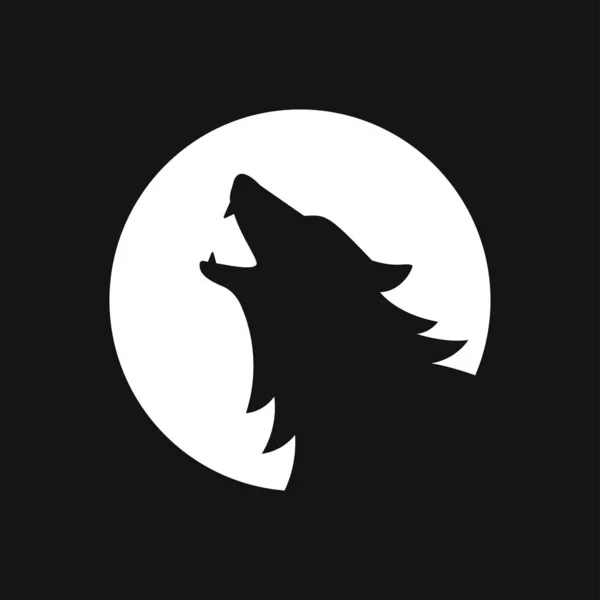 Icône Loup Symbole Animal Isolé Sur Fond — Image vectorielle