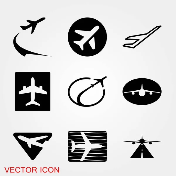 Дизайн Значка Аэропорта Векторная Иллюстрация Eps10 Графика — стоковый вектор
