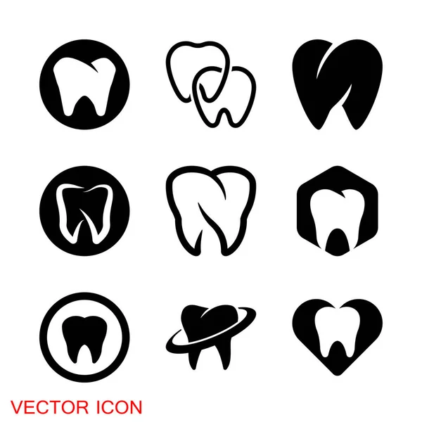 Значок стоматолога, векторная иллюстрация этикетки гигиены полости рта — стоковый вектор