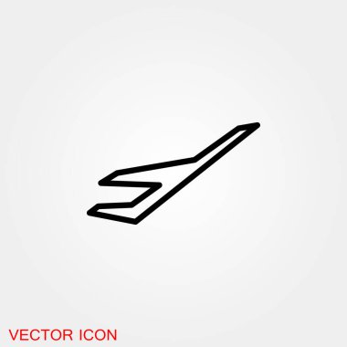 Havaalanı simgesi tasarımı, vektör illüstrasyon eps10 grafiği