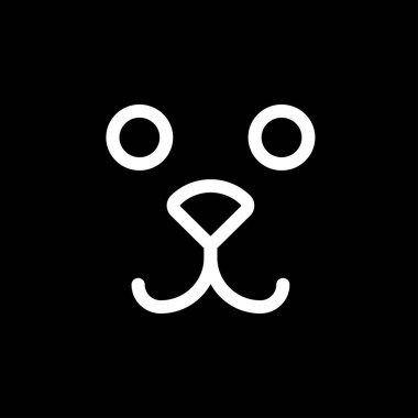 Köpek ikonu. Tasarımınız için vektör ögesi