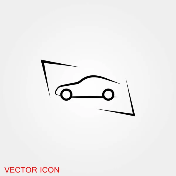 Icono Automático Icono Del Coche Vector Ilustración Motor Del Automóvil — Vector de stock