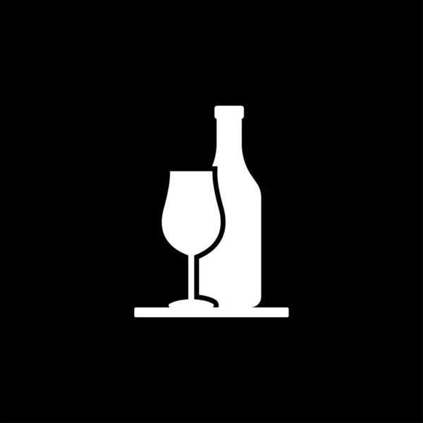 Bar Symbol Ikonen Der Bargetränke Schwarze Bar Drink Symbole Spaß — Stockvektor