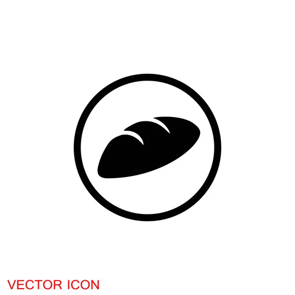 Icono Pan Pan Panadería Símbolo Vector Ilustración — Vector de stock