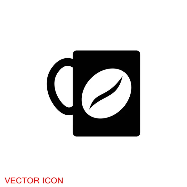 Icono Del Grano Café Café Fresa Rosa Tostado Caliente — Vector de stock