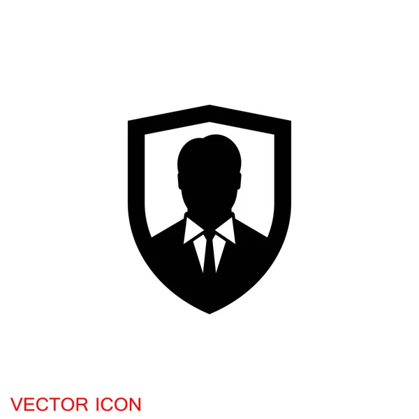 Consultoría Icono Concepto Negocio Diseño Plano Signo Aislado — Vector de stock