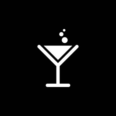 Bar ikonu. Bar içkilerinin ikonaları. Siyah bar içki ikonları. Bar menüleri için eğlenceli ve kolay resimleme.