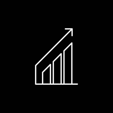 Grafik simgesi büyüten grafik vektörü simgesi