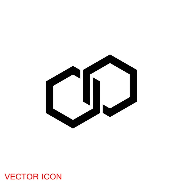 Verbindungssymbol Gestaltungselement Abstrakte Logo Idee Für Unternehmen Vektor — Stockvektor