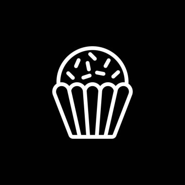 Brigadeiro ikon vektörü. Brezilya Tatlı Tuğgenerali