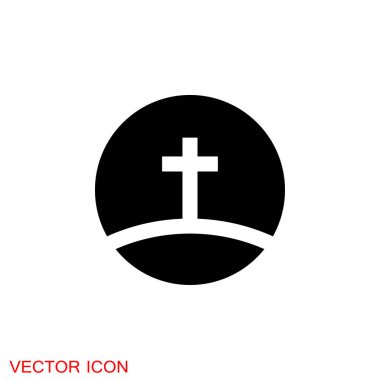 Dini Hıristiyanlığın kilise vektör simgeleri