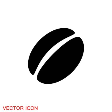 Kahve çekirdeği ikonu. Sıcak kızarmış pembe çilekli kahve.