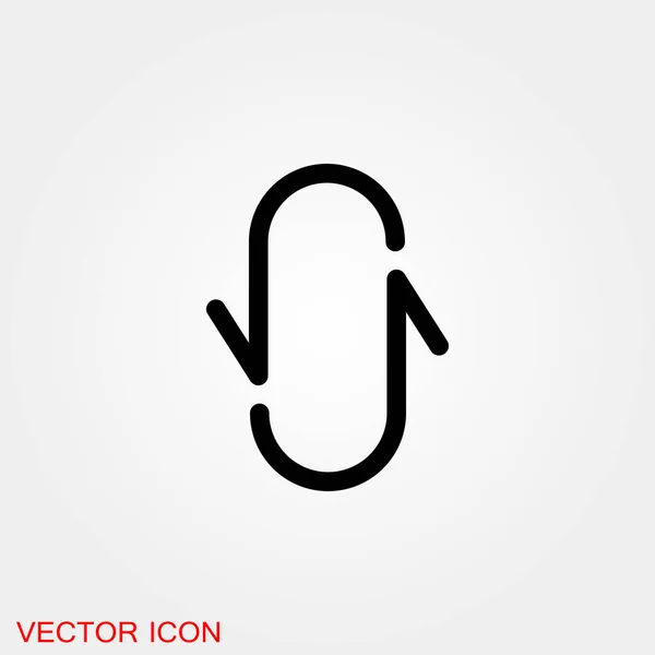 Icône Flèche Dans Style Plat Mode Isolé Sur Fond Symbole — Image vectorielle
