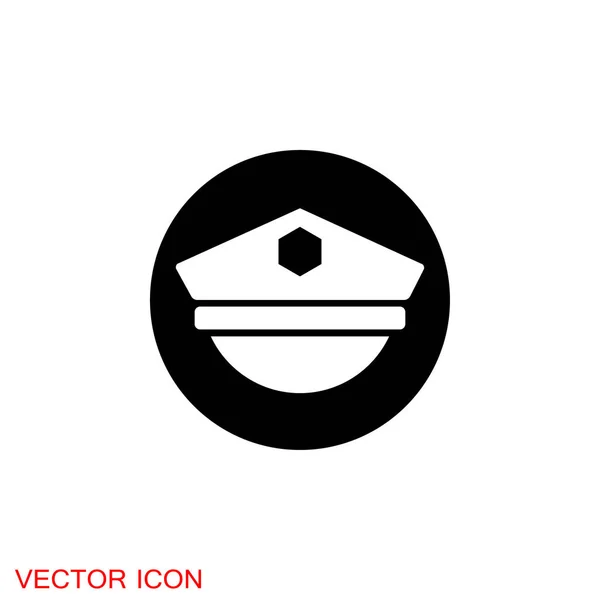 Icono Tapa Estilo Plano Ilustración Signo Vectorial — Vector de stock
