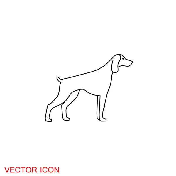 Icône Chien Élément Vectoriel Pour Votre Symbole Conception — Image vectorielle