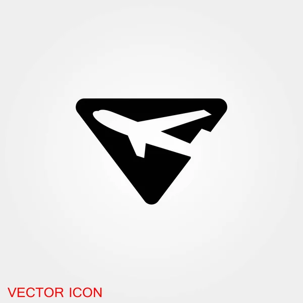 Flygplatsikondesign Vektor Illustration Eps10 Grafisk — Stock vektor