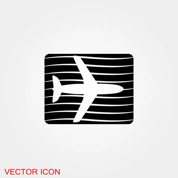 Flughafen Icon Design Vektor Illustration Eps10 Graphik — Stockvektor