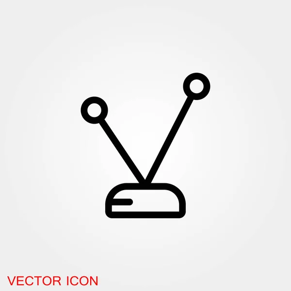 Antenna Icon Radar Satellite Dish Vector — Stock Vector