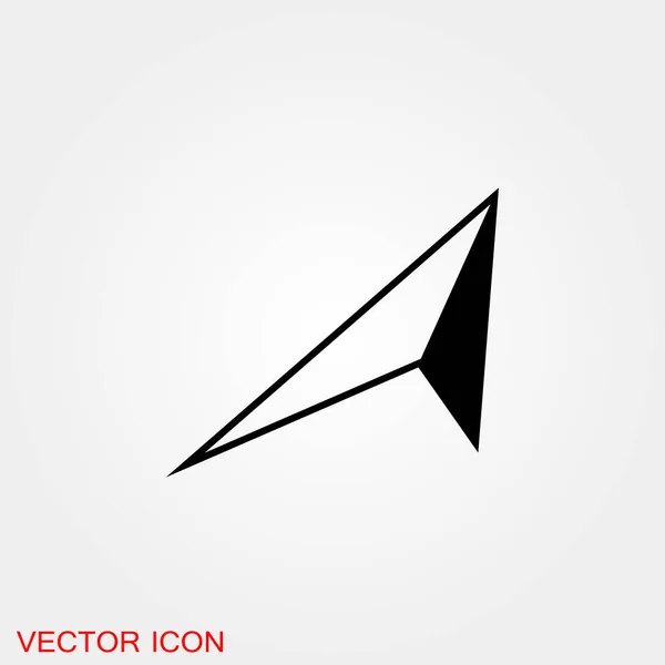 Arrow Icon Trendy Flat Style Isolated Background Символ Стрелкой Дизайна — стоковый вектор