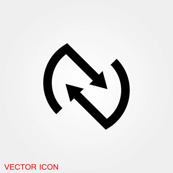 Ikon Panah Dengan Gaya Datar Trendi Diisolasi Latar Belakang Simbol - Stok Vektor