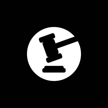 Açık arttırma ikonu. Yargıç ya da müzayede çekici