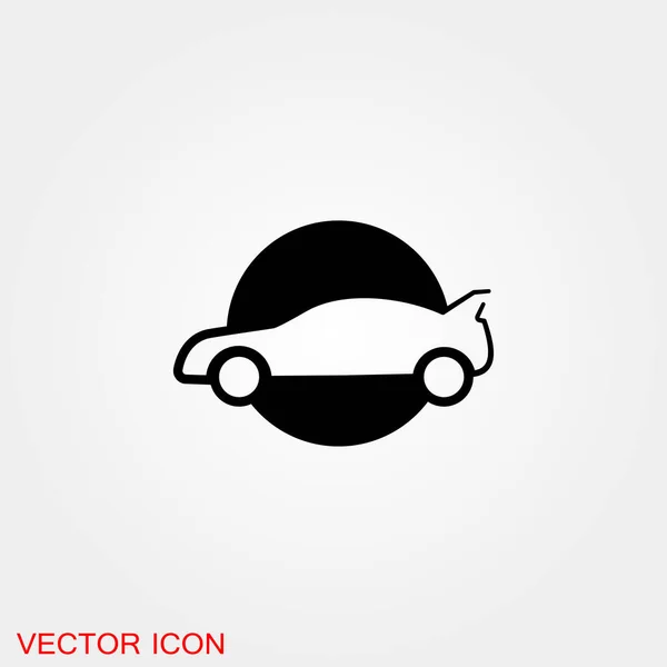 Автоиконка Векторная Иллюстрация Автомобиля Автомобильный Мотор — стоковый вектор