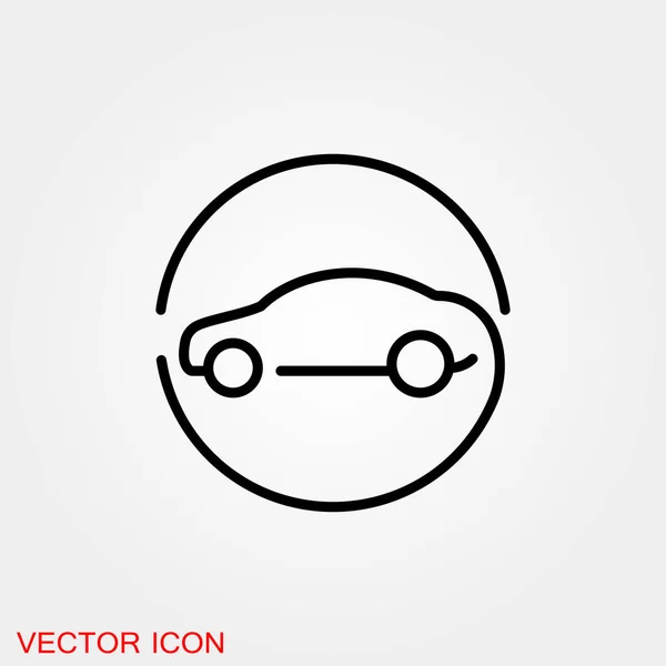 Icono Automático Icono Del Coche Vector Ilustración Motor Del Automóvil — Vector de stock