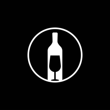 Bar ikonu. Bar içkilerinin ikonaları. Siyah bar içki ikonları. Bar menüleri için eğlenceli ve kolay resimleme.