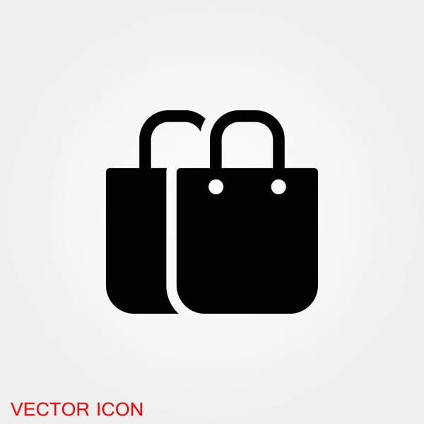 아이콘 쇼핑백 Vector 일러스트 — 스톡 벡터