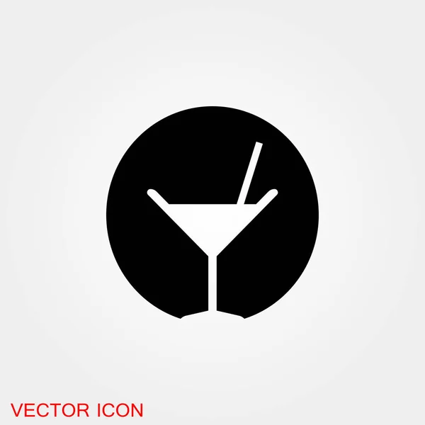 Bar Symbol Ikonen Der Bargetränke Schwarze Bar Drink Symbole Spaß — Stockvektor