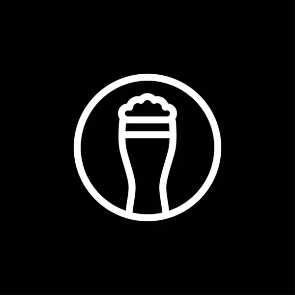 Een Bar Icoon Iconen Van Bar Drinks Zwarte Bar Drinken — Stockvector