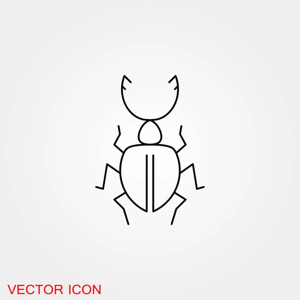 Ikon Kumbang Ikon Serangga Desain - Stok Vektor