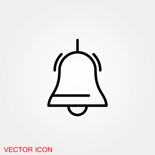 Glockensymbol Isoliert Auf Dem Hintergrund Exklusiv — Stockvektor