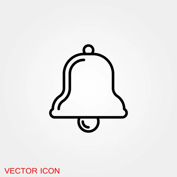 Glockensymbol Isoliert Auf Dem Hintergrund Exklusiv — Stockvektor