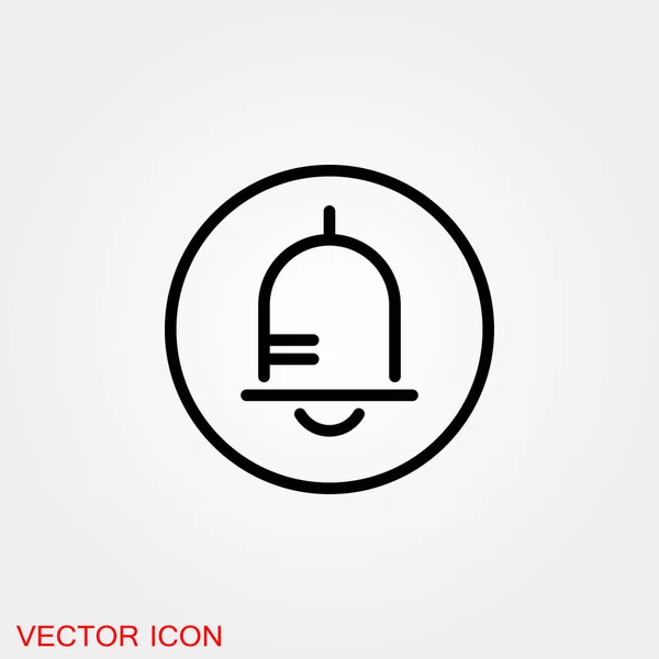 Bell Icon Isolated Background Exclusive — Stock Vector