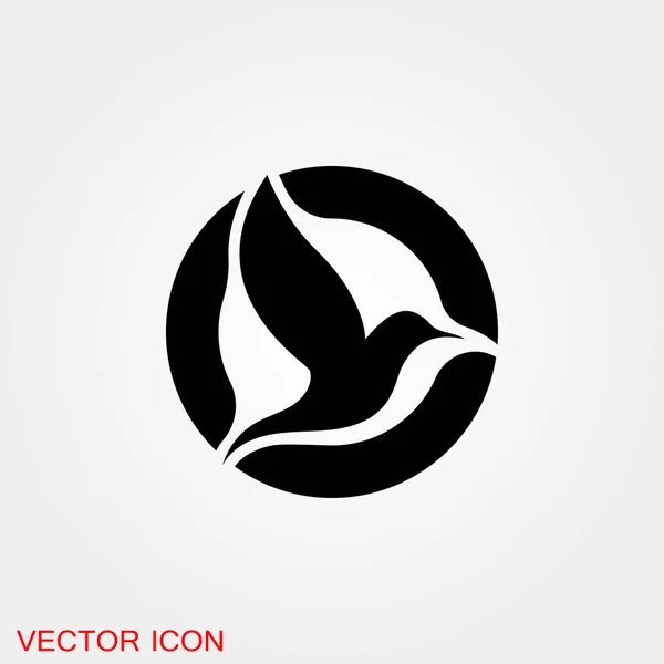 Vogels Icoon Vogels Silhouet Verschillende Vector — Stockvector