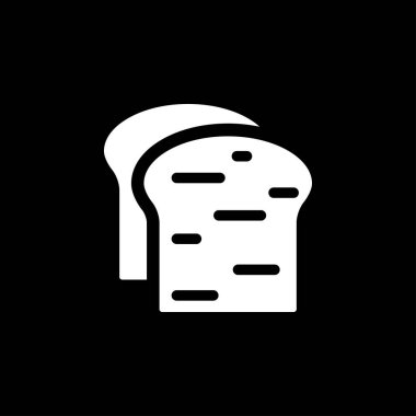 Ekmek simgesi. Ekmek fırını sembolü vektör çizimi.