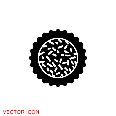 Brigadeiro ikon vektörü. Brezilya Tatlı Tuğgenerali