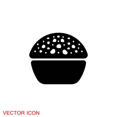 Brigadeiro ikon vektörü. Brezilya Tatlı Tuğgenerali