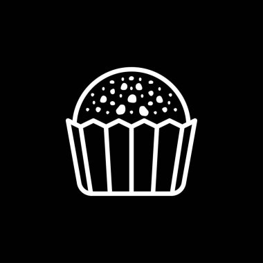Brigadeiro ikon vektörü. Brezilya Tatlı Tuğgenerali