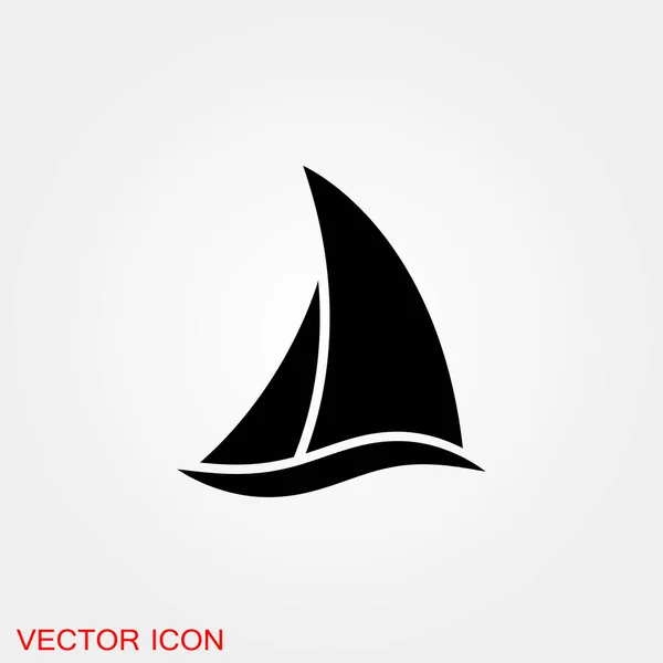 Boat Icon Ships Transportation Vector Sign — Stock Vector