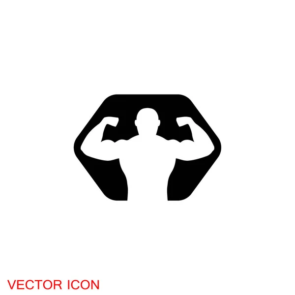 Icono Del Cuerpo Hombre Cuerpo Figura Tamaño Icono Símbolo Signo — Vector de stock