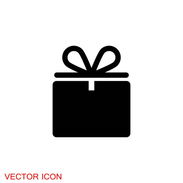 Doos Pictogram Vector Gift Box Pictogrammen Vakantie — Stockvector
