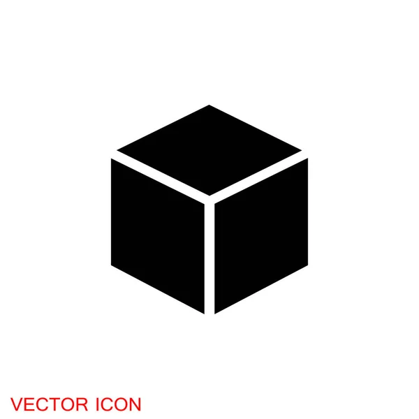 Icono Caja Iconos Caja Regalo Vectorial Vacaciones — Vector de stock