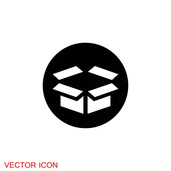 Box Symbol Vector Geschenk Box Ikonen Feiertag — Stockvektor