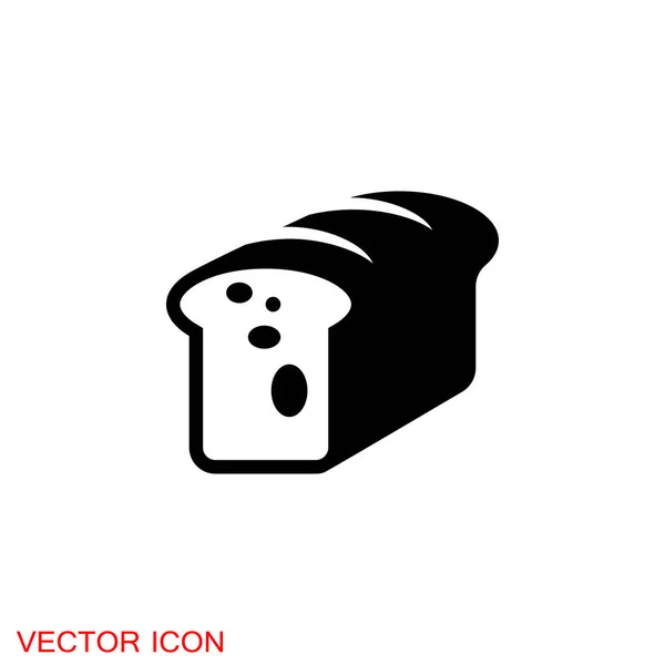 Brot Symbol Brotbäckerei Symbolvektor Illustration — Stockvektor
