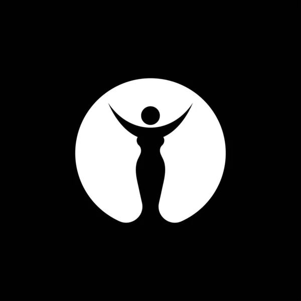 Körpersymbol Mann Körper Figur Größe Icon Symbol Zeichen Stockvektor