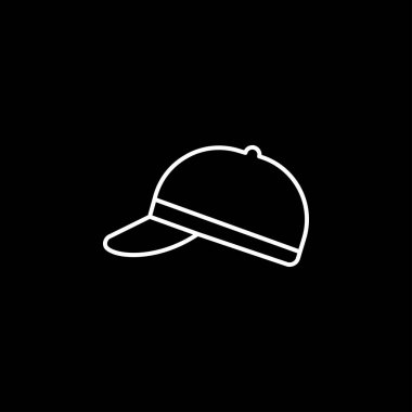 Düz Stil 'de Kaptan ikonu. Vektör işareti illüstrasyonu