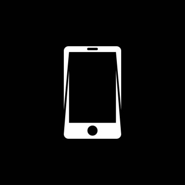 Cep telefonu simgesi, akıllı telefon simgesi, vektör işareti